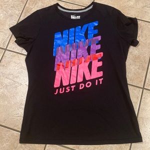 Nike slim fit Dri-fit tshirt black XL